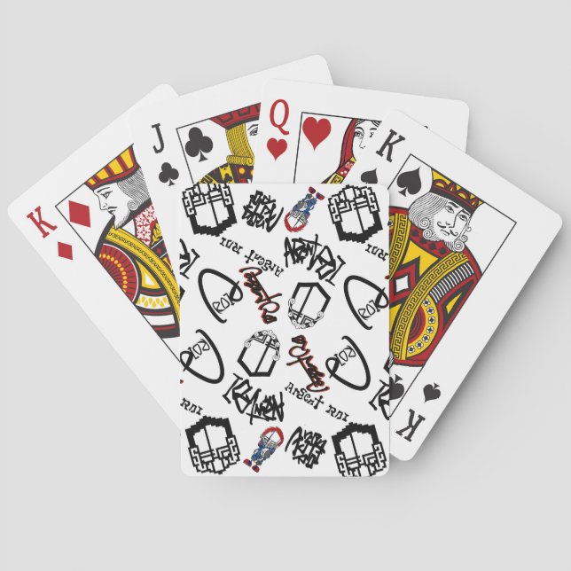 Jeu De Cartes motif du H ン (dos)