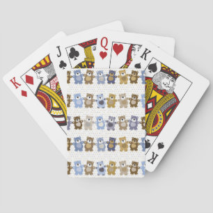 Jeu De Cartes motif d'un ours de nounours de jouet