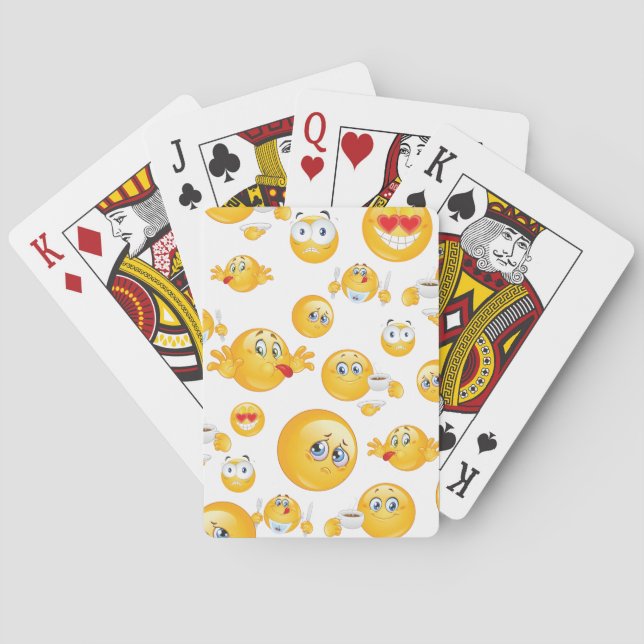 Jeu De Cartes Motif Emoji (dos)