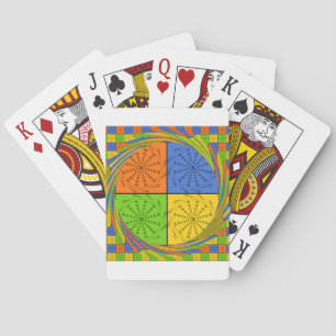 Jeu De Cartes Motif en tissu égyptien sans couture