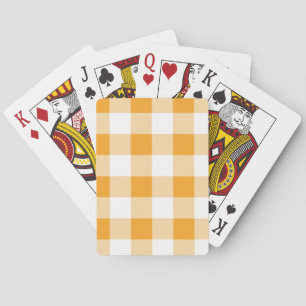 Jeu De Cartes Motif En vichy jaune