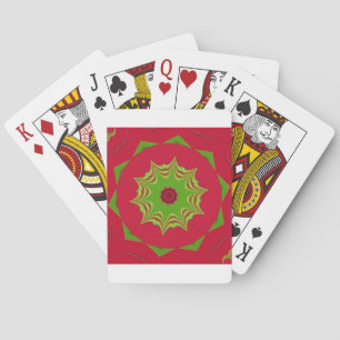 Jeu De Cartes motif ethnique d'Afrique rouge