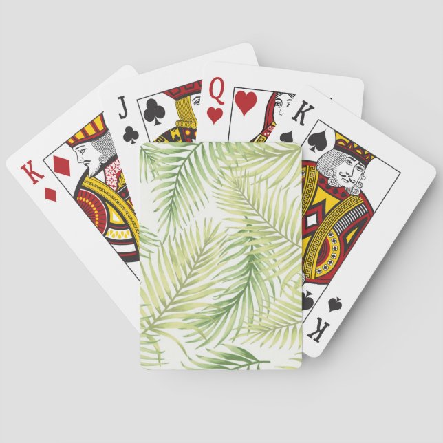 Jeu De Cartes motif feuille (dos)
