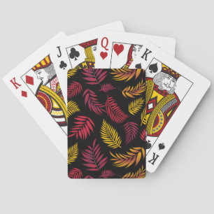 Jeu De Cartes Motif Feuille tropical 21