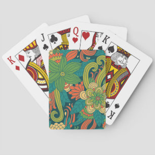 Jeu De Cartes Motif floral d'été