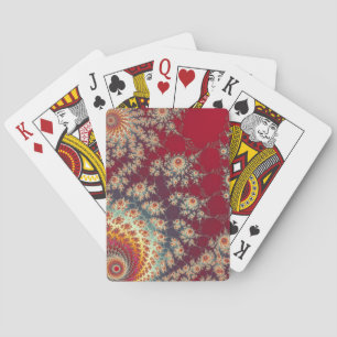 Jeu De Cartes Motif floral en spirale