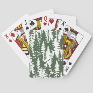 Jeu De Cartes Motif forestier