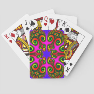 Jeu De Cartes Motif fractal Fleur Phoenix