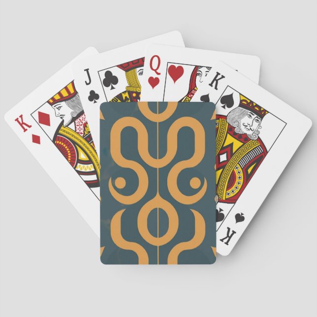 Jeu De Cartes Motif géométrique (dos)