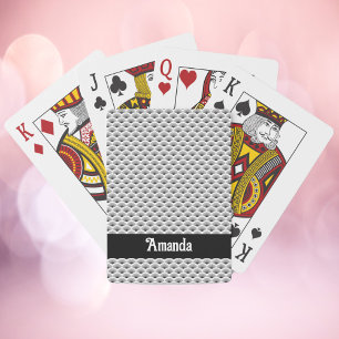 Jeu De Cartes Motif géométrique Art déco Personnaliser le noir b