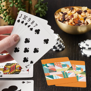 Jeu De Cartes Motif géométrique Bauhaus scandinave mosaïque