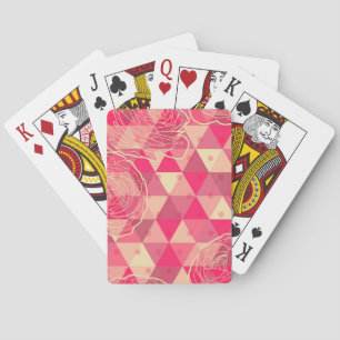 Jeu De Cartes Motif géométrique de fleur