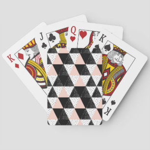 Jeu De Cartes Motif géométrique de triangle tirée par la main