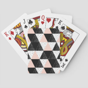 Jeu De Cartes Motif géométrique triangle à main