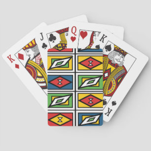Jeu De Cartes Motif géométrique tribal arc-en-ciel