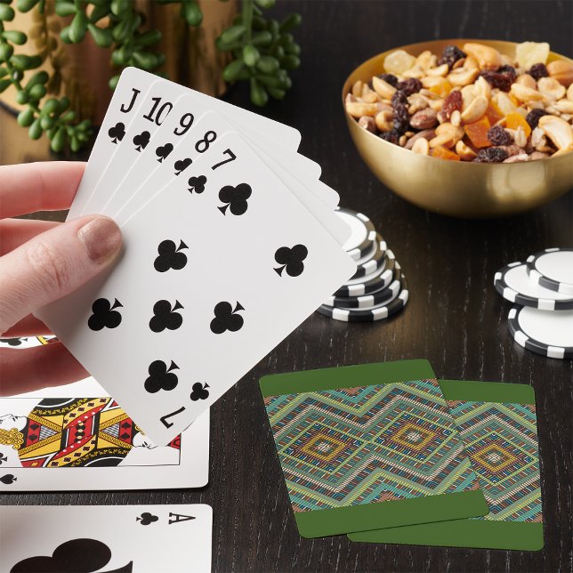 Jeu De Cartes Motif géométrique tribal Boho Ethnic Aztec (Créateur téléchargé)