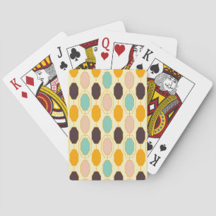 Jeu De Cartes Motif géométrique vibrant avec des rangées de s oc
