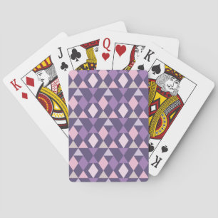 Jeu De Cartes Motif géométrique violet arabe