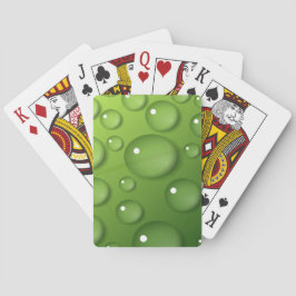 Jeu De Cartes Motif Green Raindrop