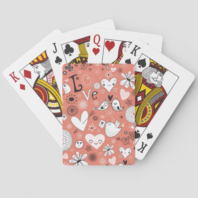 Jeu De Cartes Motif Inséparable (dos)