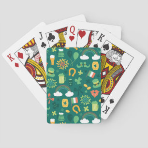 Jeu De Cartes Motif irlandais mignon d'icône
