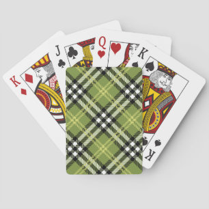 Jeu De Cartes Motif irlandais vert de plaid