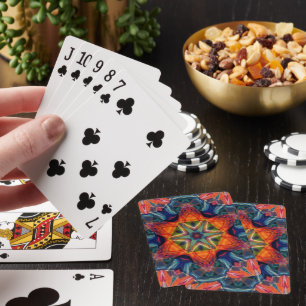 Jeu De Cartes Motif Kaleidoscope couleur psychédélique
