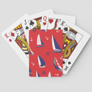 Jeu De Cartes Motif Lean Sailboat