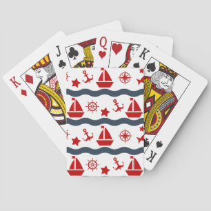 Jeu De Cartes Motif maritime mignon
