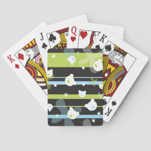 Jeu De Cartes Motif mignon avec peu d'ours