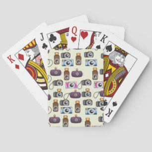Jeu De Cartes Motif mignon d'appareils photo