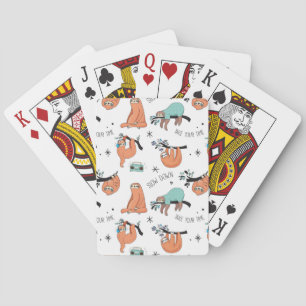 Jeu De Cartes Motif mignon de paresse
