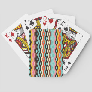 Jeu De Cartes Motif multicolore abstrait