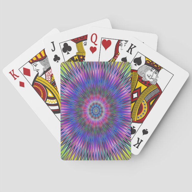 Jeu De Cartes Motif oeil taureaux Abstrait (dos)