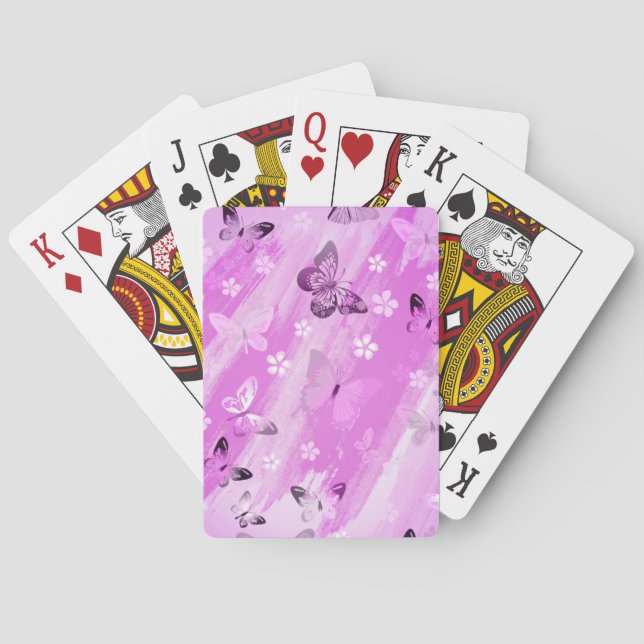 Jeu De Cartes Motif papillon 12 (dos)