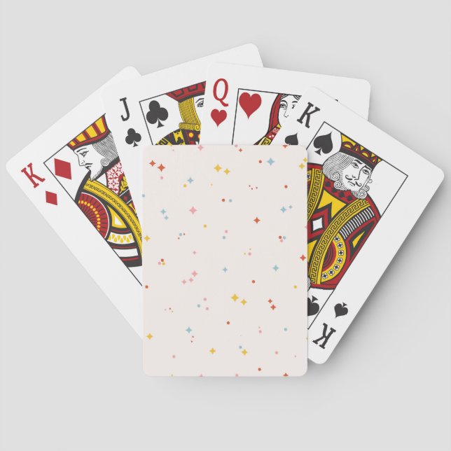 Jeu De Cartes Motif Pastel Star (dos)