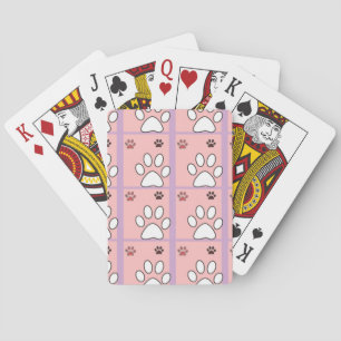 Jeu De Cartes Motif Patte de Chien
