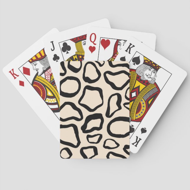Jeu De Cartes motif poster de animal (dos)