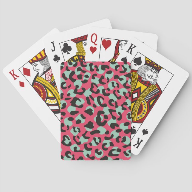 Jeu De Cartes motif poster de animal (dos)