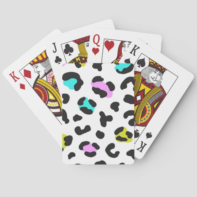 Jeu De Cartes motif poster de animal (dos)