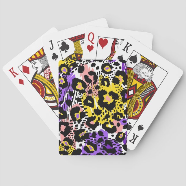 Jeu De Cartes motif poster de animal (dos)