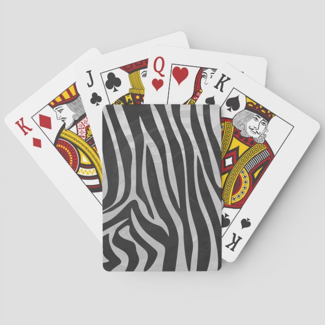Jeu De Cartes Motif Poster de animal branché Zebra créé par Imag (dos)
