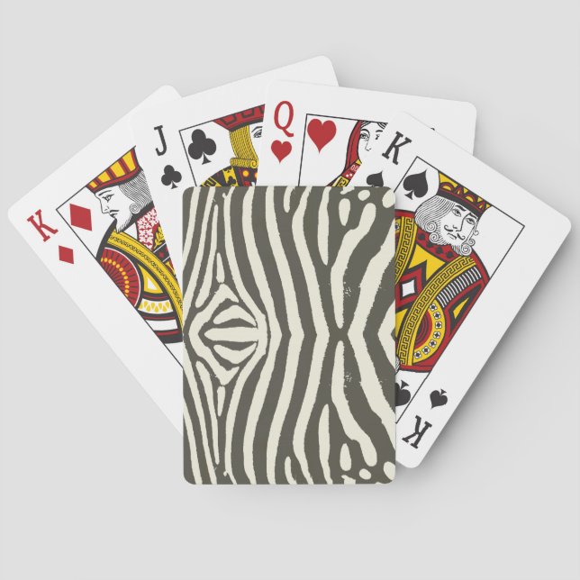Jeu De Cartes Motif Poster de animal Zebra Stripe (dos)