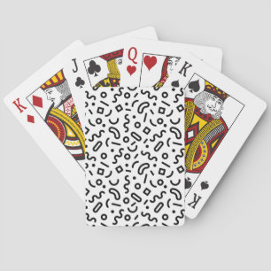 Jeu De Cartes Motif Retro Squiggle