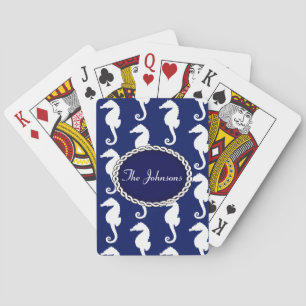Jeu De Cartes Motif Seahorse