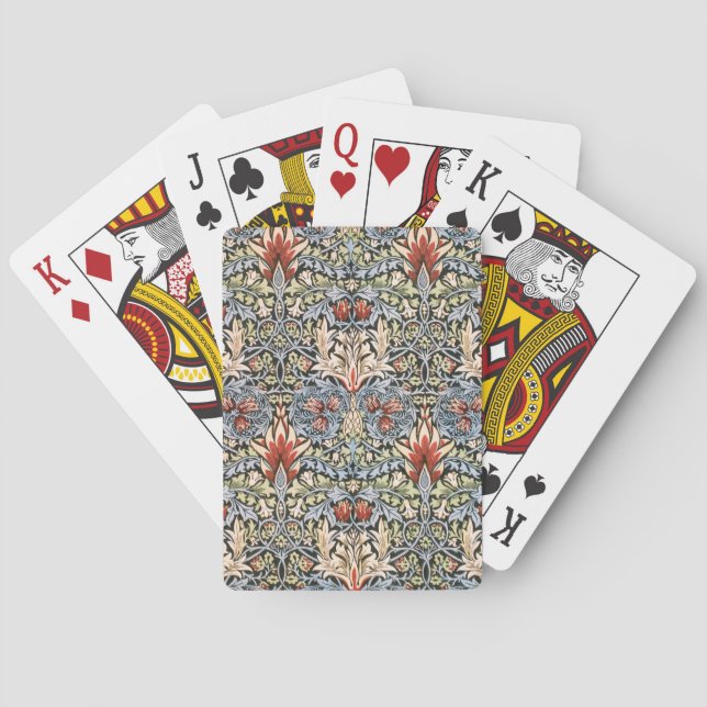 Jeu De Cartes Motif Snakeshead (par William Morris) (dos)