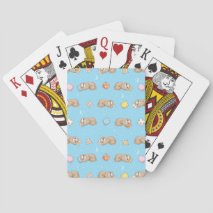 Jeu De Cartes Motif somnolent de paresse de temps
