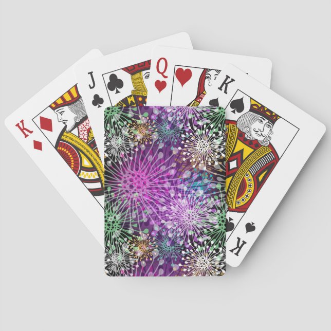 Jeu De Cartes Motif tacheté vif (dos)