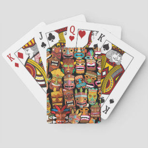 Jeu De Cartes Motif Tiki