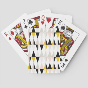 Jeu De Cartes Motif triangle géométrique fractionné